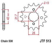 JT Sprockets Front Steel Countershaft Sprocket 15 Tooth 15T 530 Chain For Suzuki GS550 LN,LT,LX Chopper 1979-1981 JTF513.15