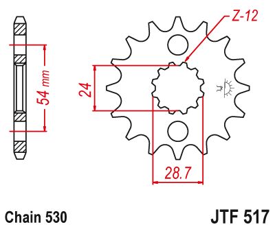 JT Sprockets Front Steel Countershaft Sprocket 18 Tooth 18T 530 Chain JTF517.18