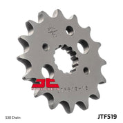 JT Sprockets Front Steel Countershaft Sprocket 16 Tooth 16T 530 Chain JTF519.16