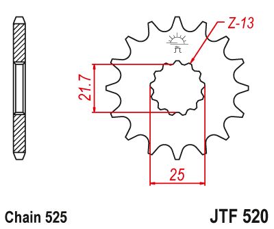 JT Sprockets Front Steel Countershaft Sprocket 15 Tooth 15T 525 Chain For Suzuki SV650S 1999-2009 JTF520.15