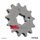 JT Sprockets Front Steel Countershaft Sprocket 13 Tooth 13T 420 Chain For Kawasaki KX80 L1 1988 JTF546.13