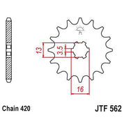 JT Sprockets Front Steel Sprocket 10 Tooth 10T 420 Chain JTF562.10