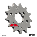 JT Sprockets Front Steel Countershaft Sprocket 13 Tooth 13T 520 Chain For Yamaha Raptor 350 YFM350RSE Special W 2007 JTF569.13