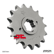 JT Sprockets Front Steel Sprocket 15 Tooth 15T 530 Chain For Yamaha XS250 RK,SK 1982 JTF571.15