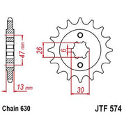 JT Sprockets Front Steel Sprocket 16 Tooth 16T 630 Chain JTF574.16