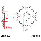 JT Sprockets Front Steel Countershaft Sprocket 14 Tooth 14T 520 Chain JTF575.14
