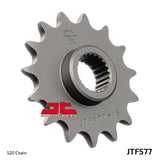 JT Sprockets Front Steel Countershaft Sprocket 15 Tooth 15T 520 Chain For Yamaha XT600 EC-A,B,D,E,F,G 1990-1995 JTF577.15