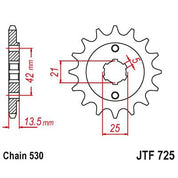 JT Sprockets Front Steel Sprocket 15 Tooth 15T 530 Chain JTF725.15