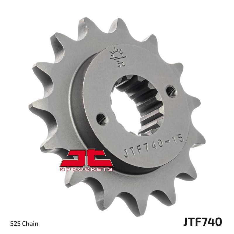 JT Sprockets Front Steel Sprocket 15 Tooth 15T 525 Chain For Ducati Multistrada V2 937 2022-2023 JTF740.15