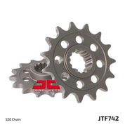 JT Sprockets Front Steel Sprocket 15 Tooth 15T 520 Chain For Ducati Scrambler 1100 Special 2018-2020 JTF742.15