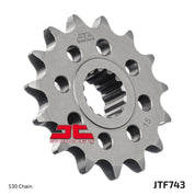 JT Sprockets Front Steel Sprocket 14 Tooth 14T 530 Chain JTF743.14