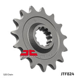 JT Sprockets Front Steel Countershaft Sprocket 15 Tooth 15T 520 Chain For Husqvarna SMS630 2011 JTF824.15