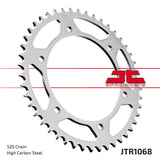 JT Sprockets Rear Steel Sprocket 46 Tooth 46T 520 Chain For Hyosung GT250 Comet 2006-2009 JTR1068.46