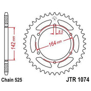 JT Sprockets Rear Steel Sprocket 44 Tooth 44T 525 Chain For Hyosung GT650S Comet FI 2010 JTR1074.44