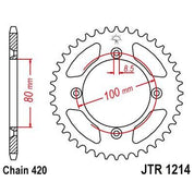 JT Sprockets Rear Steel Sprocket 38 Tooth 38T 420 Chain For Honda CRF110F D,E,F,G,H,J,K 2013-2019 JTR1214.38