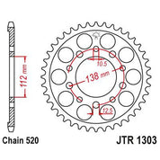 JT Sprockets Rear Steel Sprocket 39 Tooth 39T 520 Chain JTR1303.39