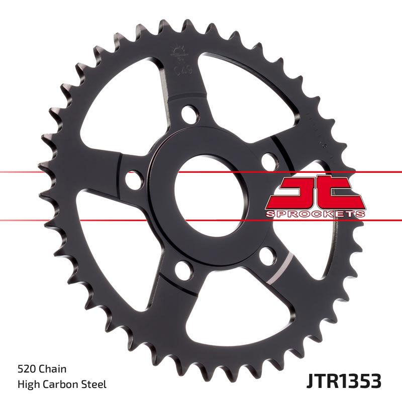 JT Sprockets Rear Steel Sprocket 40 Tooth 40T 520 Chain For Honda ATC200X 1983-1985 JTR1353.40
