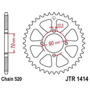 JT Sprockets Rear Steel Sprocket 41 Tooth 41T 520 Chain JTR1414.41