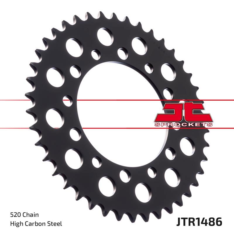 JT Sprockets Rear Steel Sprocket 40 Tooth 40T 520 Chain For Kawasaki Eliminator 250HS EL250 EL252 F2 1997-2003 JTR1486.40