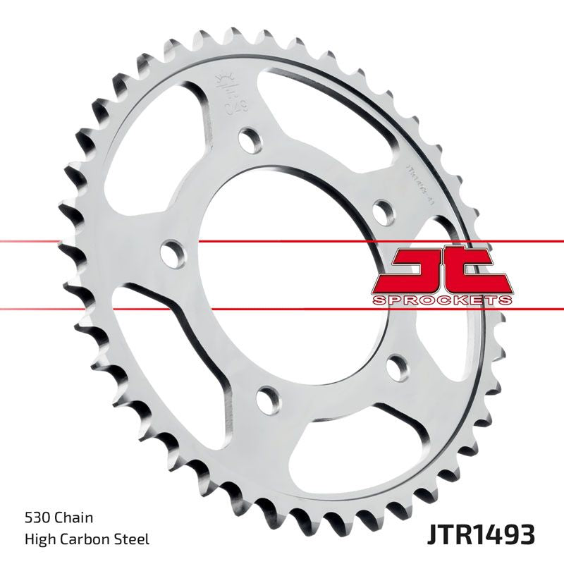 JT Sprockets Rear Steel Sprocket 42 Tooth 42T 530 Chain For Kawasaki Ninja ZX14 ZX1400A JMF,JNF,JPF 2021-23 JTR1493.42