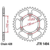 JT Sprockets Front Steel Sprocket 56 Tooth 56T 428 Chain For Kawasaki Z125 Pro BR125 LPF 2023 JTR1494.56