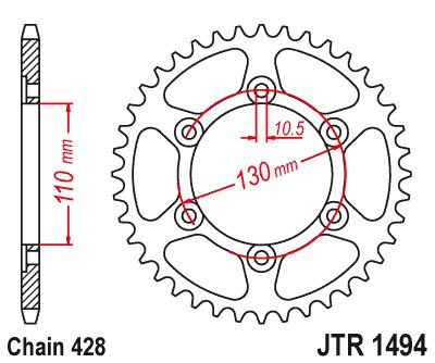 JT Sprockets Front Steel Sprocket 56 Tooth 56T 428 Chain For Kawasaki Z125 Pro BR125 LPF 2023 JTR1494.56