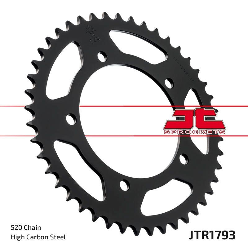 JT Sprockets Rear Steel Sprocket 42 Tooth 42T 520 Chain For Suzuki GSXR750 Y,K1-K3 Fuel Injection SRAD 520 JTR1793.42
