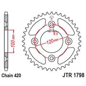 JT Sprockets Rear Steel Sprocket 47 Tooth 47T 420 Chain JTR1798.47