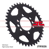 JT Sprockets Rear Steel Sprocket 44 Tooth 44T 520 Chain For Suzuki T20 Super Six 1968 JTR1826.44