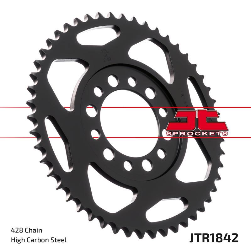 JT Sprockets Rear Steel Sprocket 50 Tooth 50T 428 Chain For Yamaha TW200 T,U,W,A,B,D,E,F 1987-1994 JTR1842.50