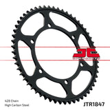 JT Sprockets Rear Steel Sprocket 55 Tooth 55T 428 Chain For Yamaha FZR250 Genesis 1989-2024 JTR1847.55
