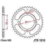 JT Sprockets Rear Steel Sprocket 32 Tooth 32T 520 Chain JTR1910.32