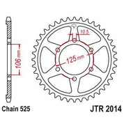 JT Sprockets Rear Steel Sprocket 37 Tooth 37T 525 Chain For Triumph Bonneville Bobber Black 1200 2018-2021 JTR2014.37