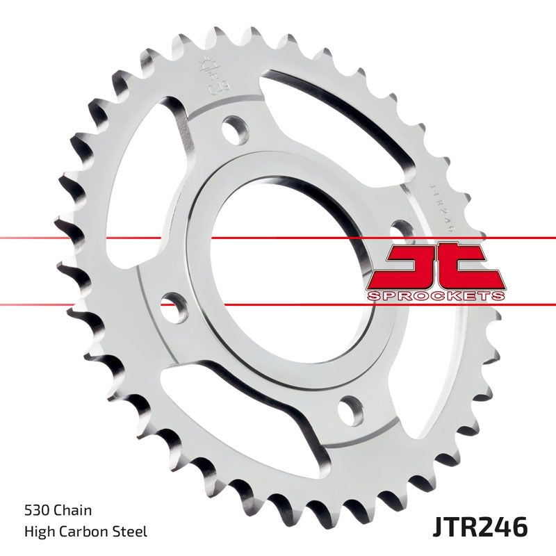 JT Sprockets Rear Steel Sprocket 37 Tooth 37T 530 Chain For Honda Hawk II 400 CB400T Mk 1978-1979 JTR246.37