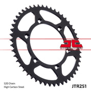 JT Sprockets Rear Steel Sprocket SC 48 Tooth 48T 520 Chain JTR251.48SC