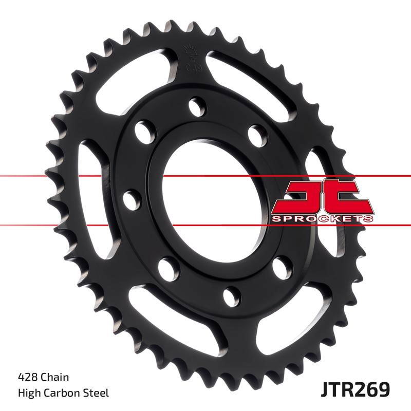 JT Sprockets Rear Steel Sprocket 40 Tooth 40T 428 Chain For Honda CG125 Brazil 1987-1997 JTR269.40