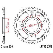 JT Sprockets Front Steel Sprocket 37 Tooth 37T 530 Chain For Honda CJ250 T 1976-1979 JTR278.37