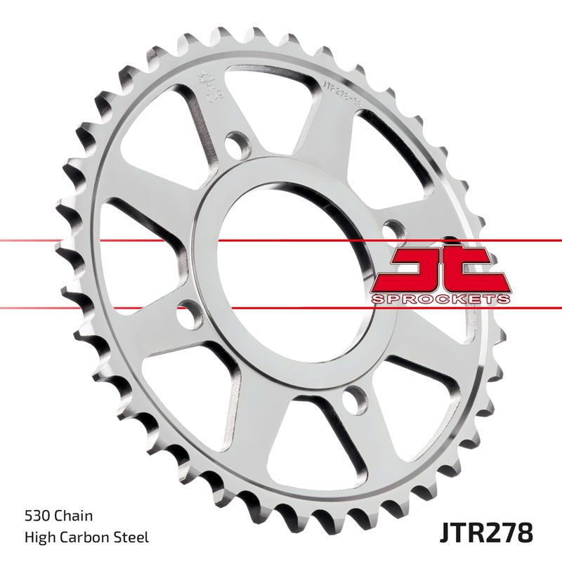 JT Sprockets Rear Steel Sprocket 38 Tooth 38T 530 Chain For Honda CB400F Super Sport F1,F2 1975-1979 JTR278.38