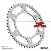 JT Sprockets Rear Steel Sprocket 47 Tooth 47T 525 Chain JTR300.47