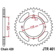 JT Sprockets Rear Steel Sprocket 48 Tooth 48T 420 Chain JTR461.48