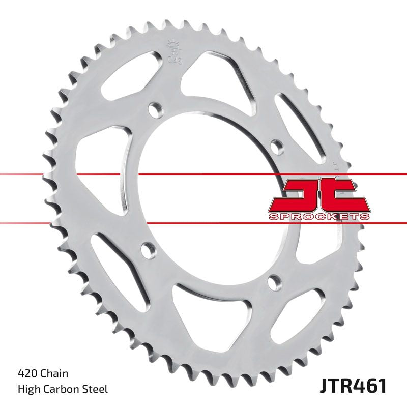 JT Sprockets Rear Steel Sprocket 51 Tooth 51T 420 Chain For Kawasaki KX80 Big Wheel Y1,Y2,Y3 1998-2000 JTR461.51