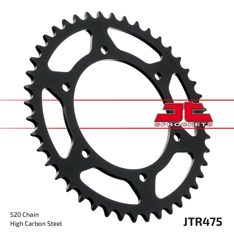 JT Sprockets Rear Steel Sprocket 40 Tooth 40T 520 Chain For Kawasaki KL250 A3-A4,C1-C2 1979-1985 JTR475.40