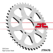 JT Sprockets Rear Steel Sprocket 45 Tooth 45T 530 Chain For Kawasaki Z400 ABS B1-B2,G1,H, LTD 2 Cyl 1978-1980 JTR476.45