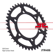 JT Sprockets Rear Steel Sprocket 45 Tooth 45T 520 Chain For Yamaha YZF R6 GYTR 2022-2024 JTR486.45
