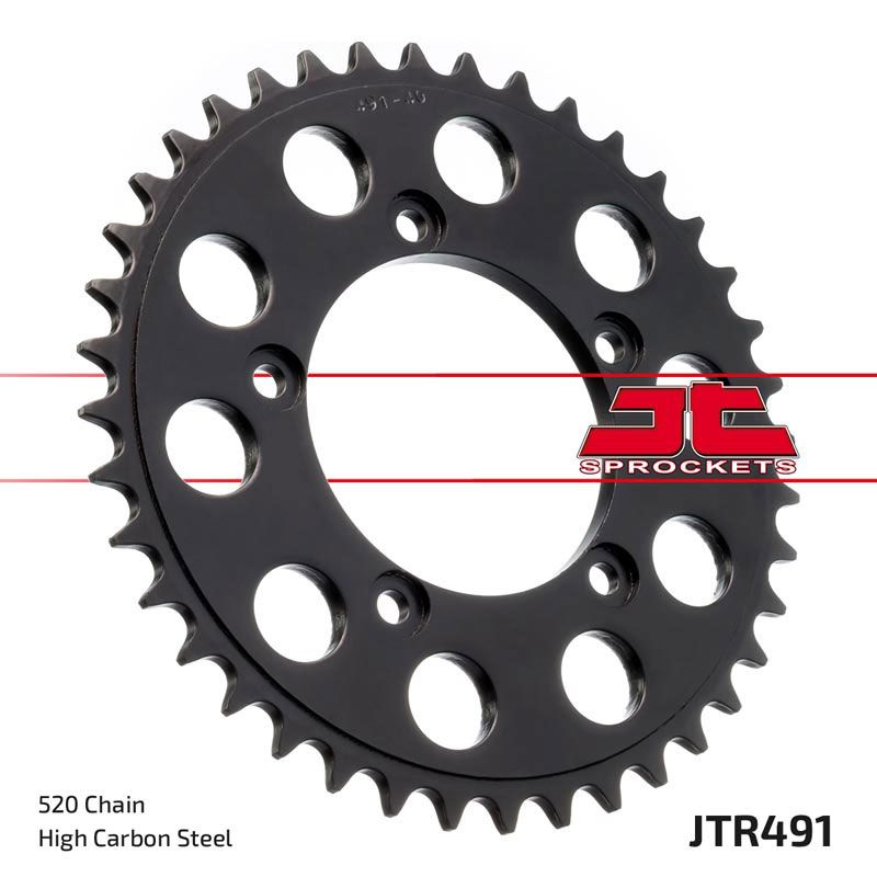 JT Sprockets Rear Steel Sprocket 40 Tooth 40T 520 Chain For Ducati 906 Paso Sports 1989 JTR491.40
