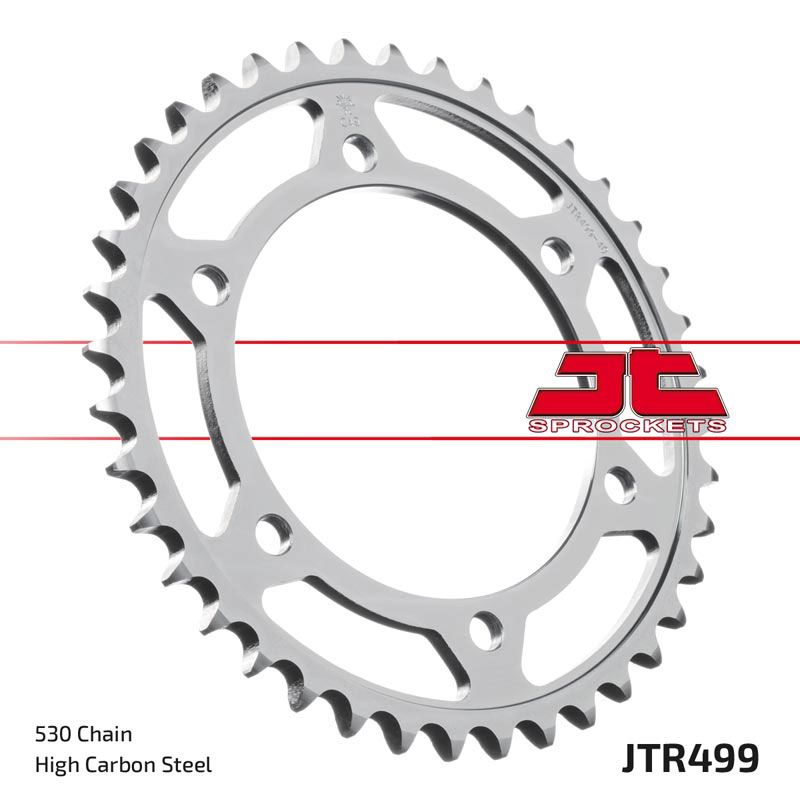 JT Sprockets Rear Steel Sprocket 40 Tooth 40T 530 Chain For Suzuki Hayabusa GSX1300R 1999-2007 JTR499.40