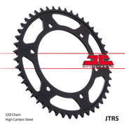 JT Sprockets Rear Steel Sprocket 46 Tooth 46T 520 Chain JTR5.46