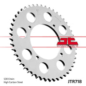 JT Sprockets Rear Steel Sprocket 46 Tooth 46T 530 Chain For Cagiva Elefant 750 Trail 1987-1989 JTR718.46
