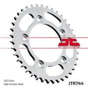JT Sprockets Rear Steel Sprocket 39 Tooth 39T 525 Chain For Ducati 749 Dark Biposto 2004-2006 JTR744.39