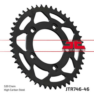 JT Sprockets Rear Steel Sprocket 46 Tooth 46T 520 Chain For Ducati Monster 821 2014-2020 JTR746.46